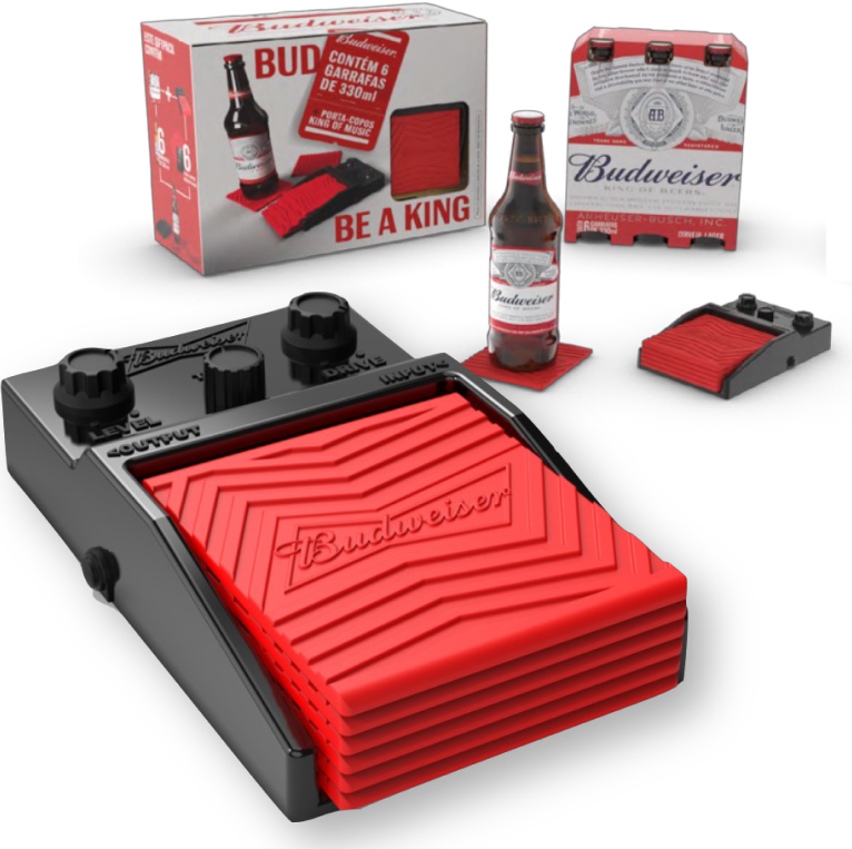 Imagem de um pedal do Budweiser